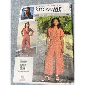 Know Me Sewing Pattern ME2008 Jumpsuit Size 10 12 14 16 18 uncut 2022